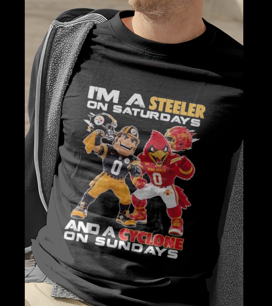 I'm A Steeler On Saturdays And A Cyclone On Sundays T-Shirt