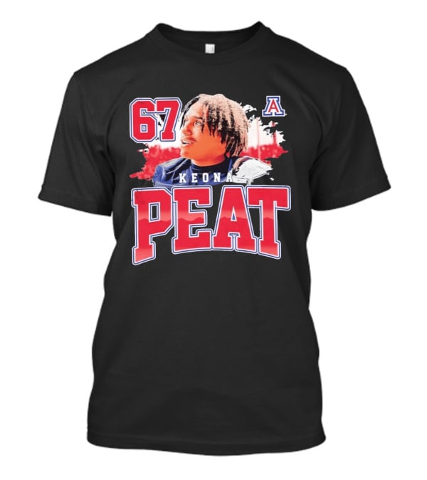 Keona Peat 67 Arizona Wildcats NCAA Football T-Shirt
