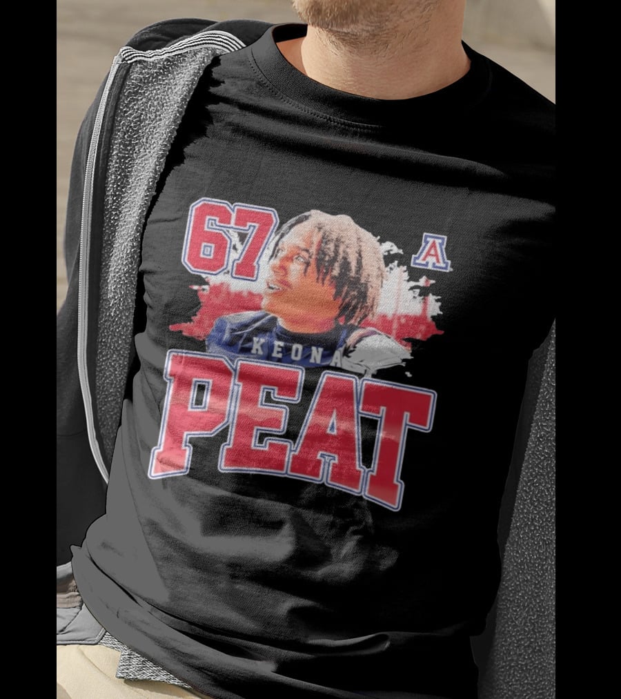 Keona Peat 67 Arizona Wildcats NCAA Football T-Shirt