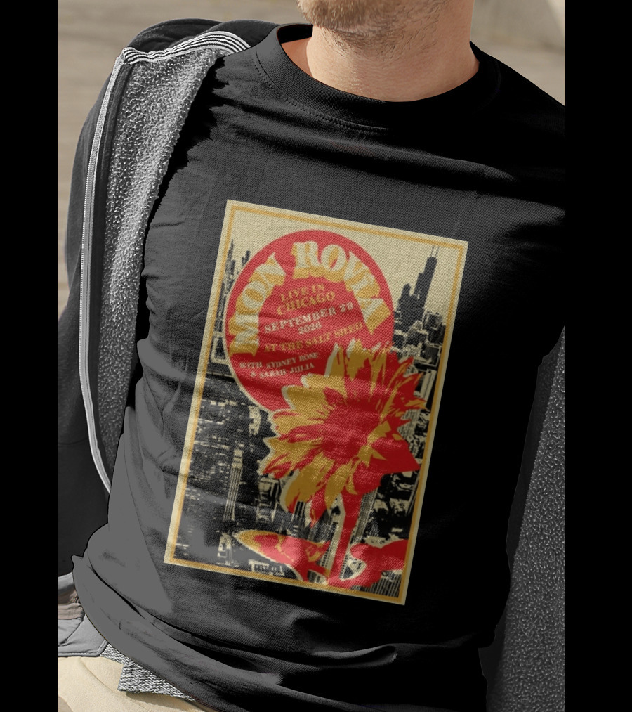 Mon Rovîa Live In Chicago September 29 2026 The Salt Shed With Sydney Rose And Sarah Julia Limited T-Shirt
