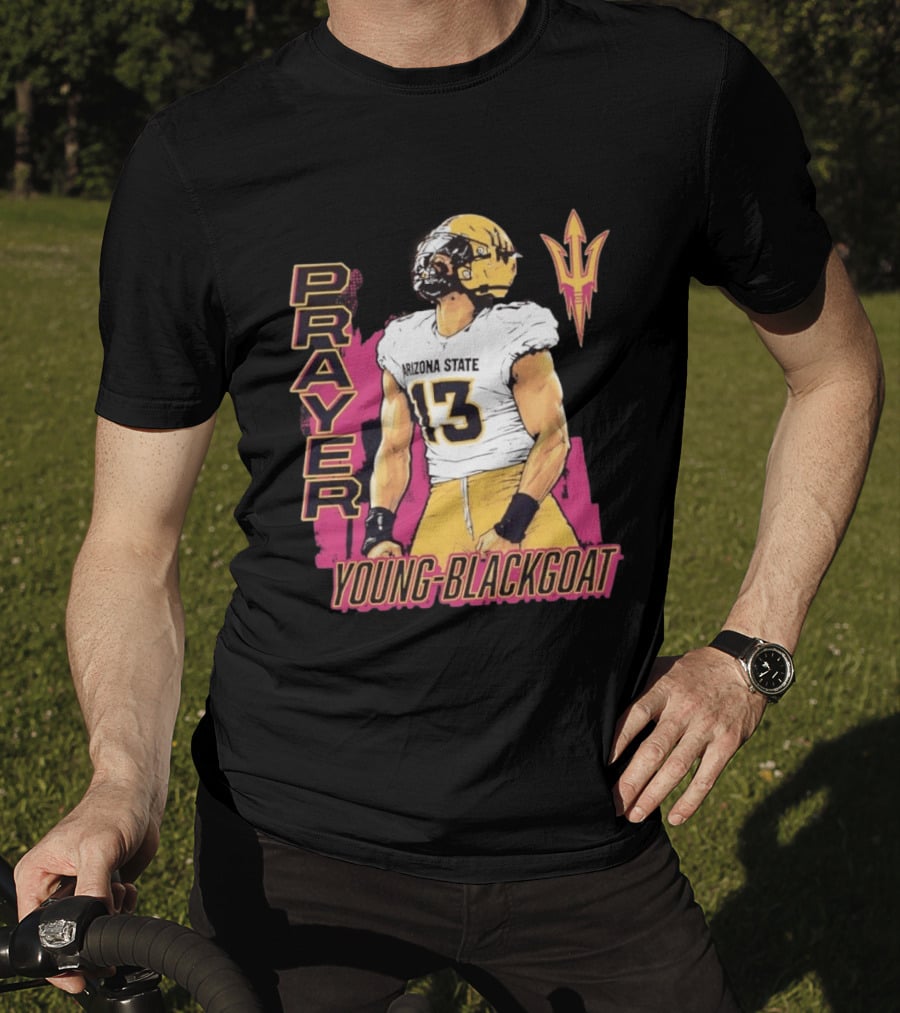Prayer Young Blackgoat 13 Arizona State Sun Devils Football T-Shirt