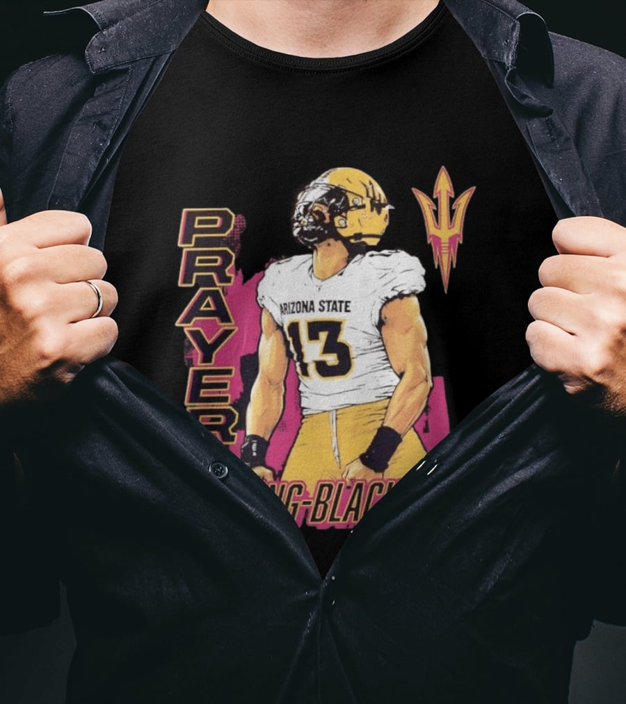 Prayer Young Blackgoat 13 Arizona State Sun Devils Football T-Shirt