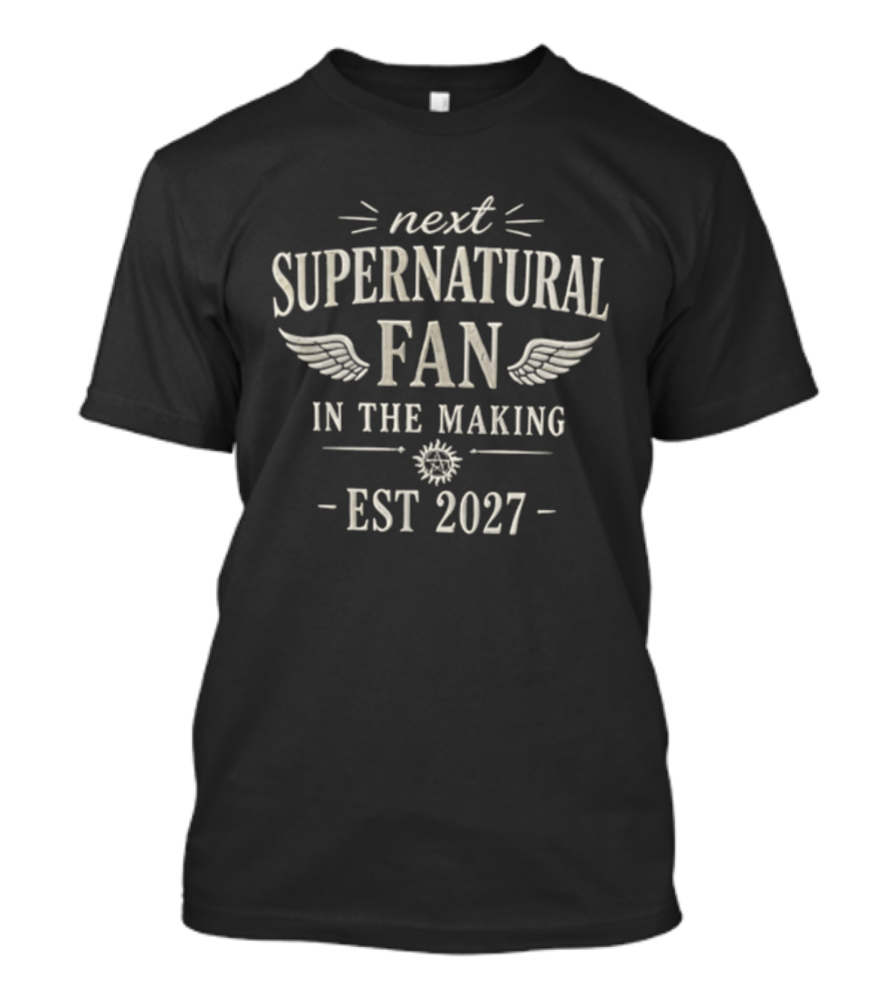 Next Supernatural Fan In The Making EST 2027 Wings T-Shirt