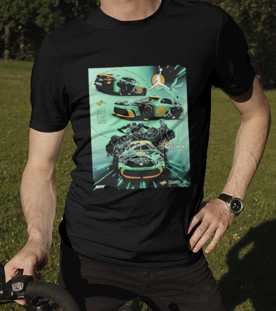 Tyler Reddick 45 Camry Jordan Monstars Las Vegas Racing T-Shirt