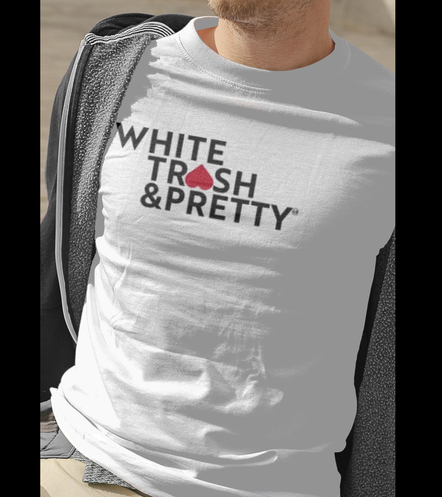 49 Winchester White Trash & Pretty Playing Card Heart T-Shirt