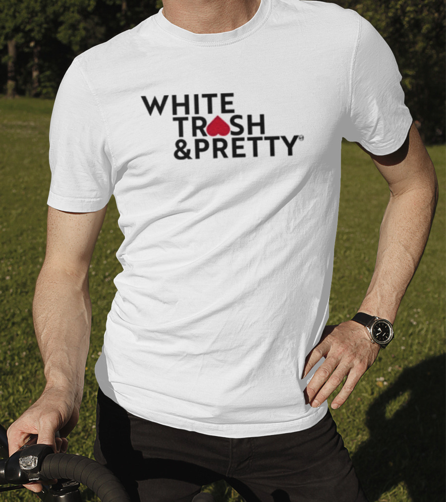 49 Winchester White Trash & Pretty Playing Card Heart T-Shirt