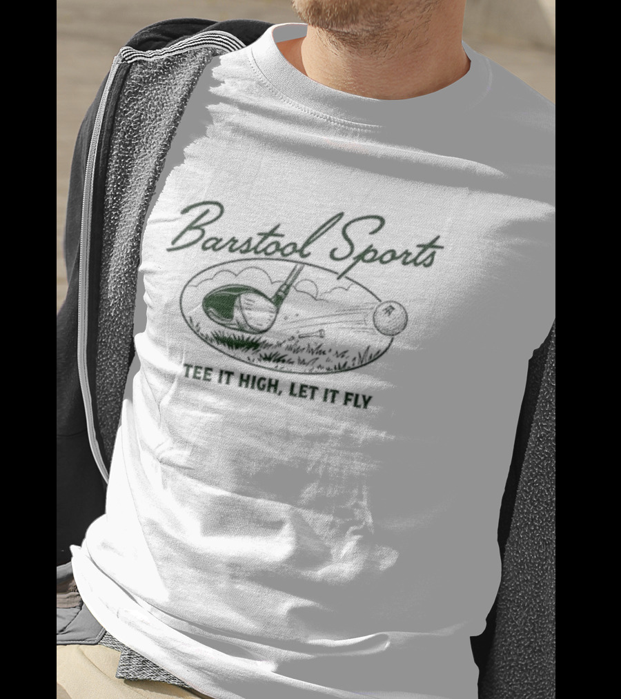 Barstool Sports It High Let It Fly Rocket Football Sky T-Shirt