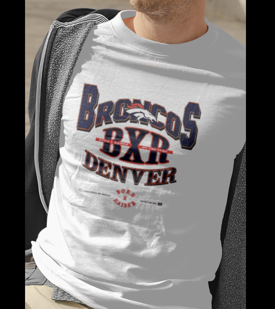 Born X Raised Broncos BXR Denver Collab White T-Shirt