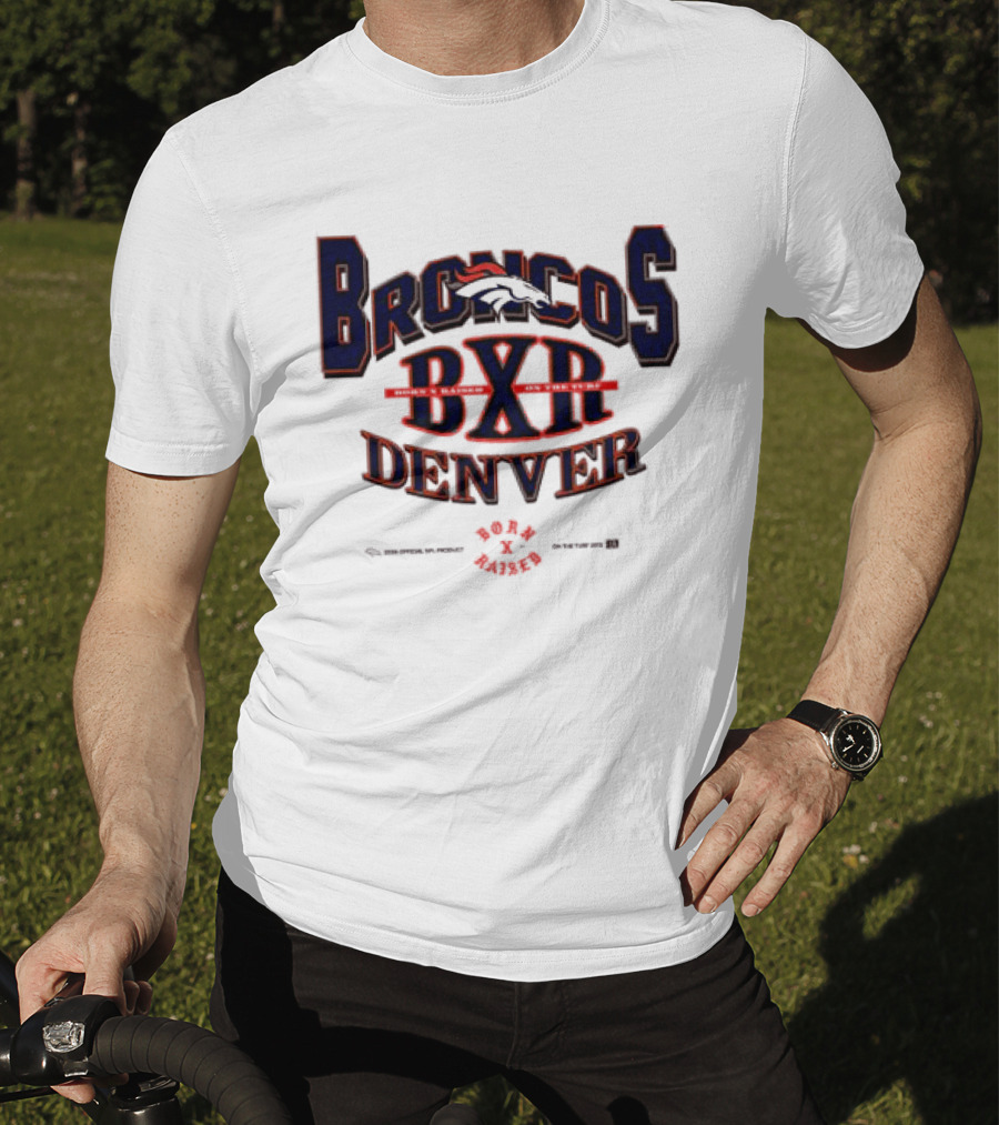 Born X Raised Broncos BXR Denver Collab White T-Shirt