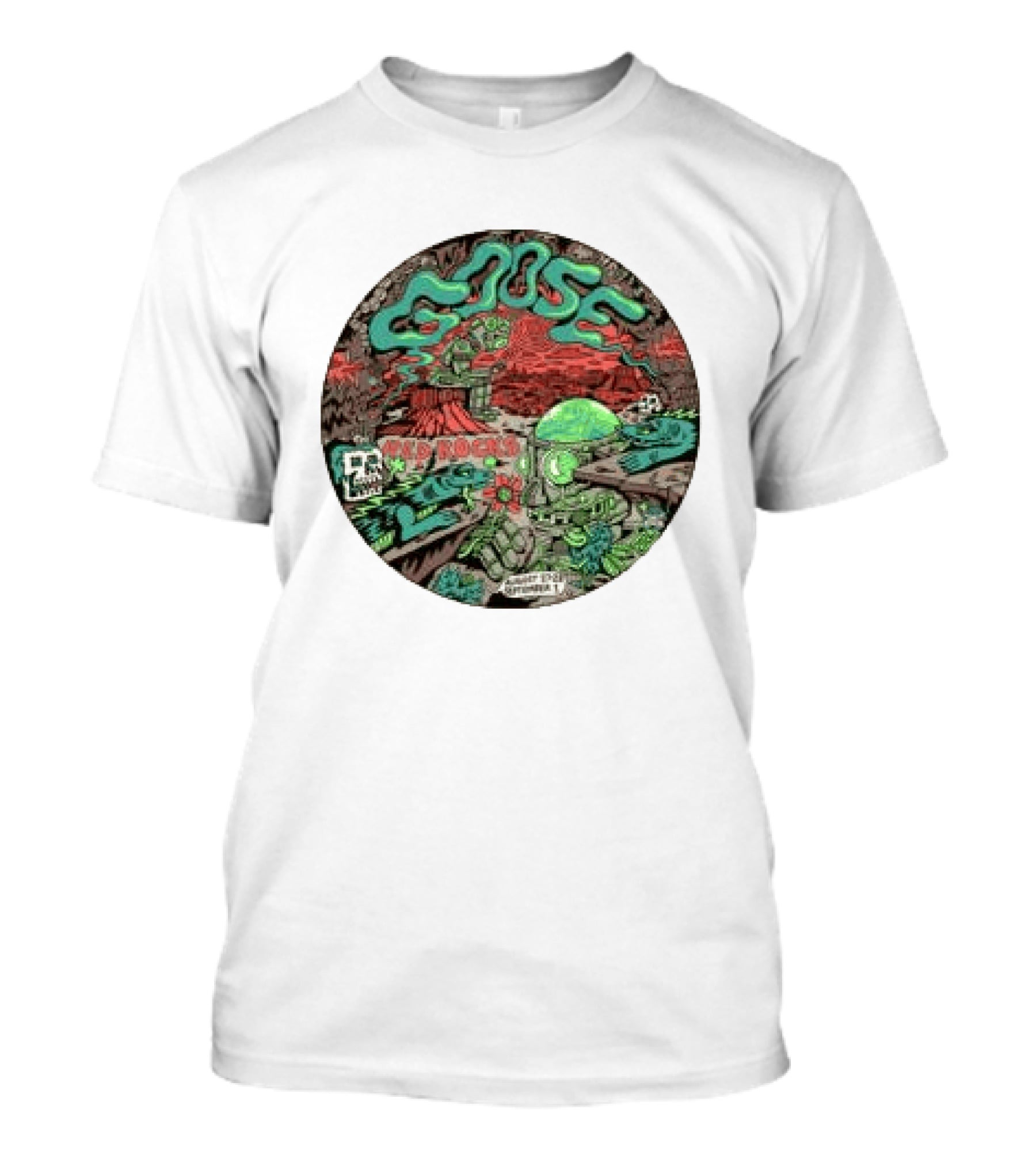 Goose Red Rocks 2026 Killer Acid Event Extraterrestrial Adventure T-Shirt