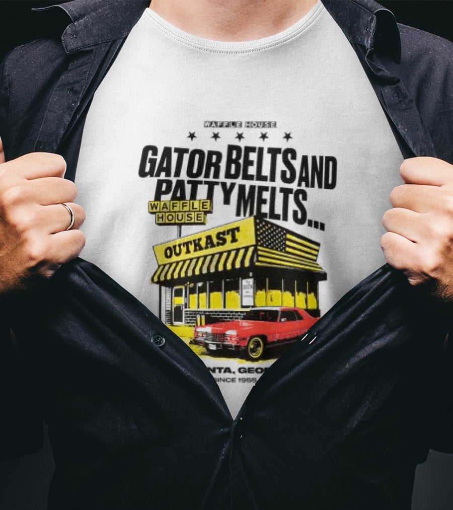Gator Belts And Patty Melts Outkast Waffle House Atlanta Georgia 1995 T-Shirt