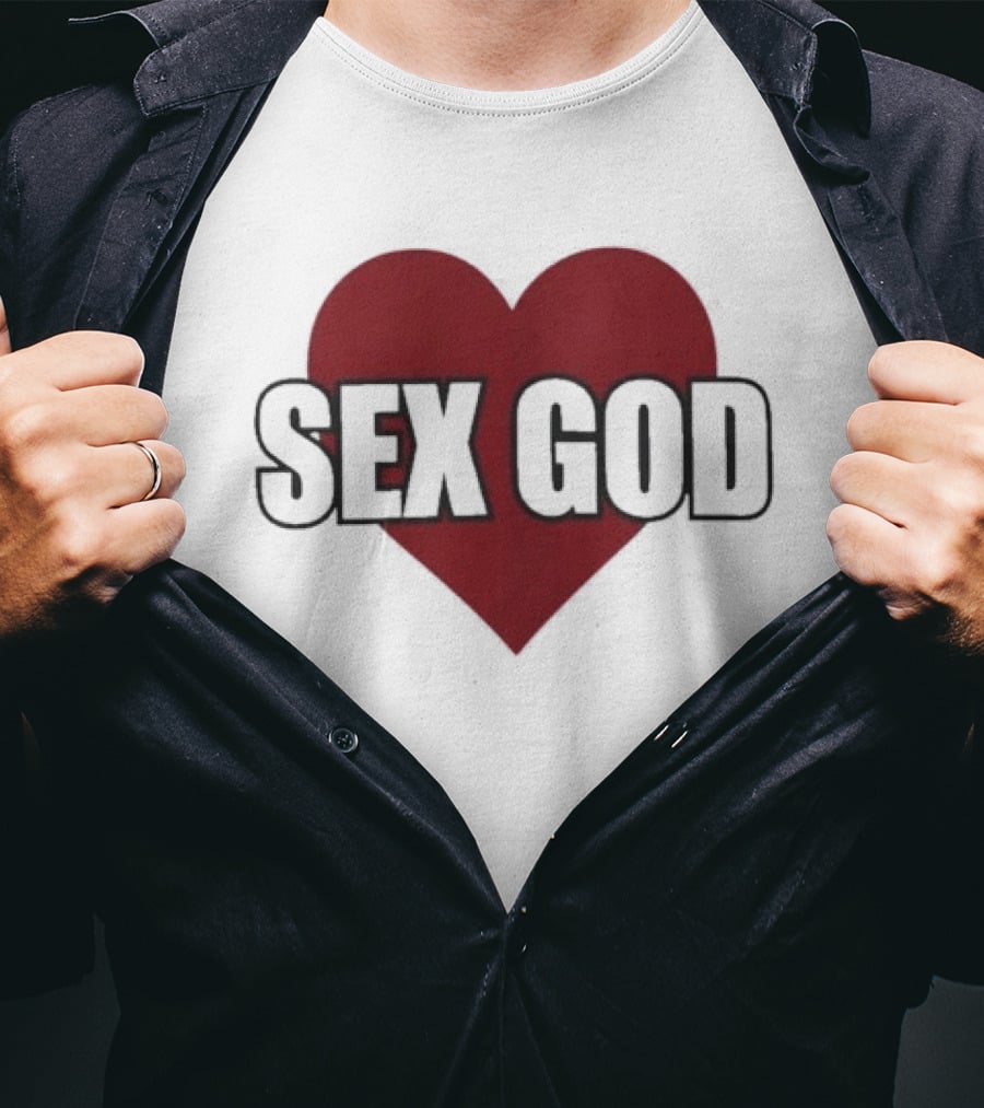 Sex God Heart Red T-Shirt