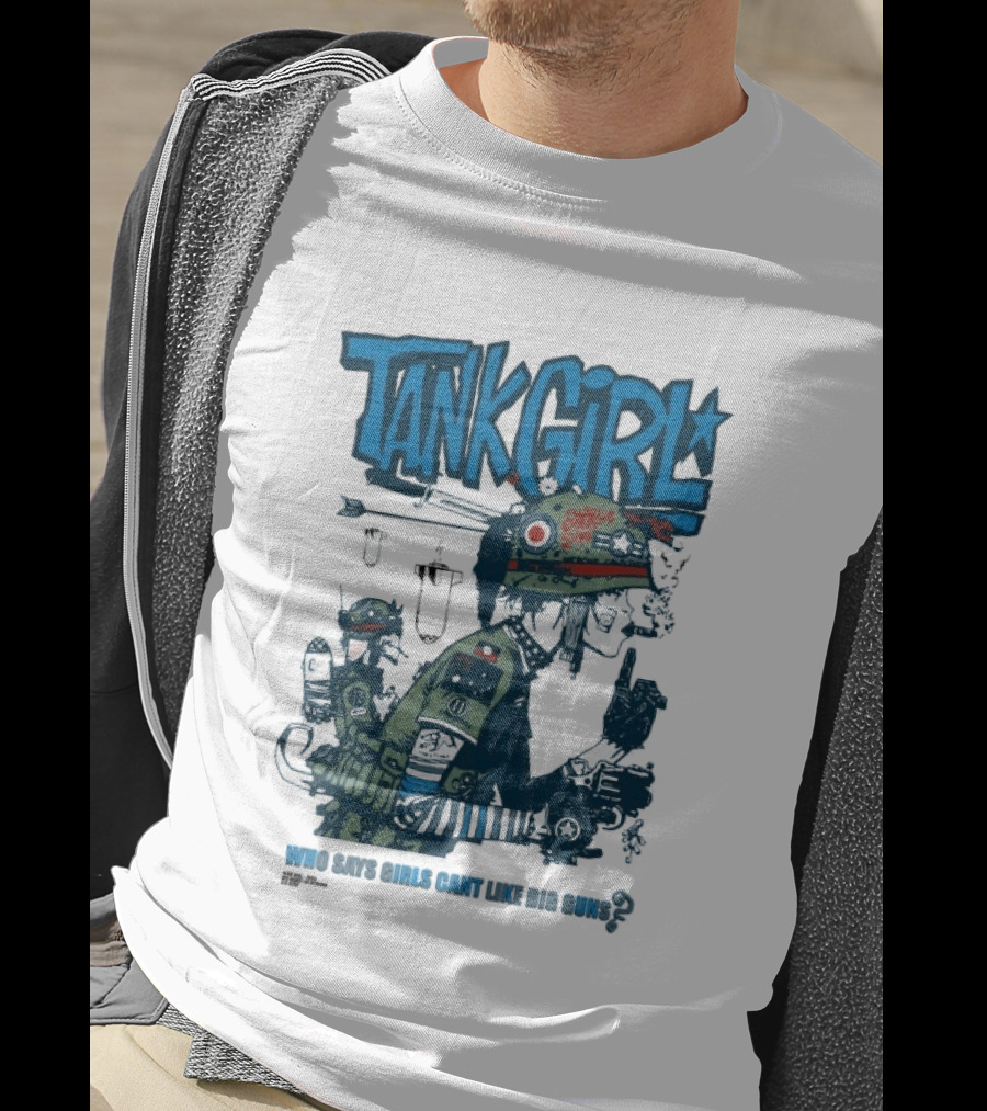 Tank Girl Charlie Don't Surf Who Says Girls Can't Like Big Guns T-Shirt