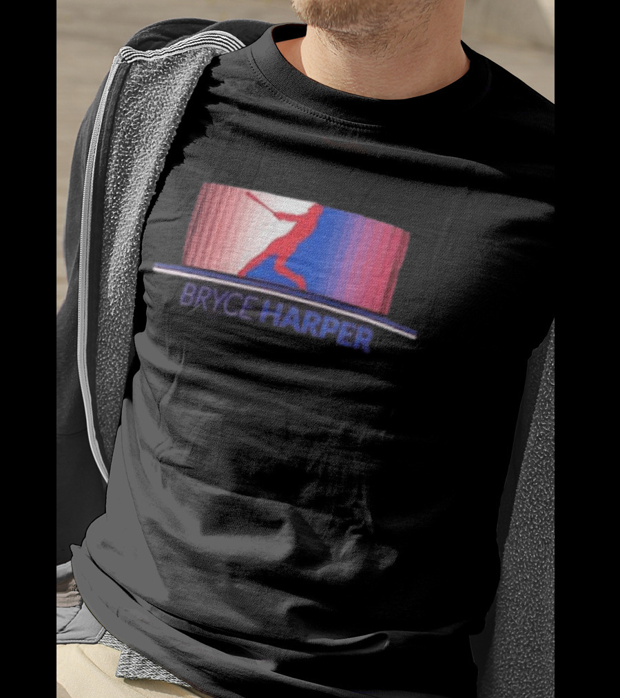 Bryce Harper Philadelphia Phillies Solo Stripe MLB Batter T-Shirt