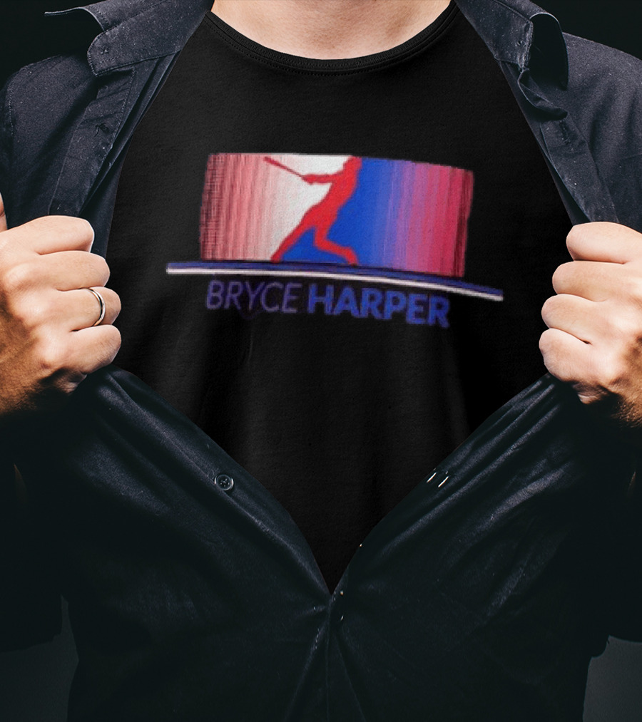 Bryce Harper Philadelphia Phillies Solo Stripe MLB Batter T-Shirt