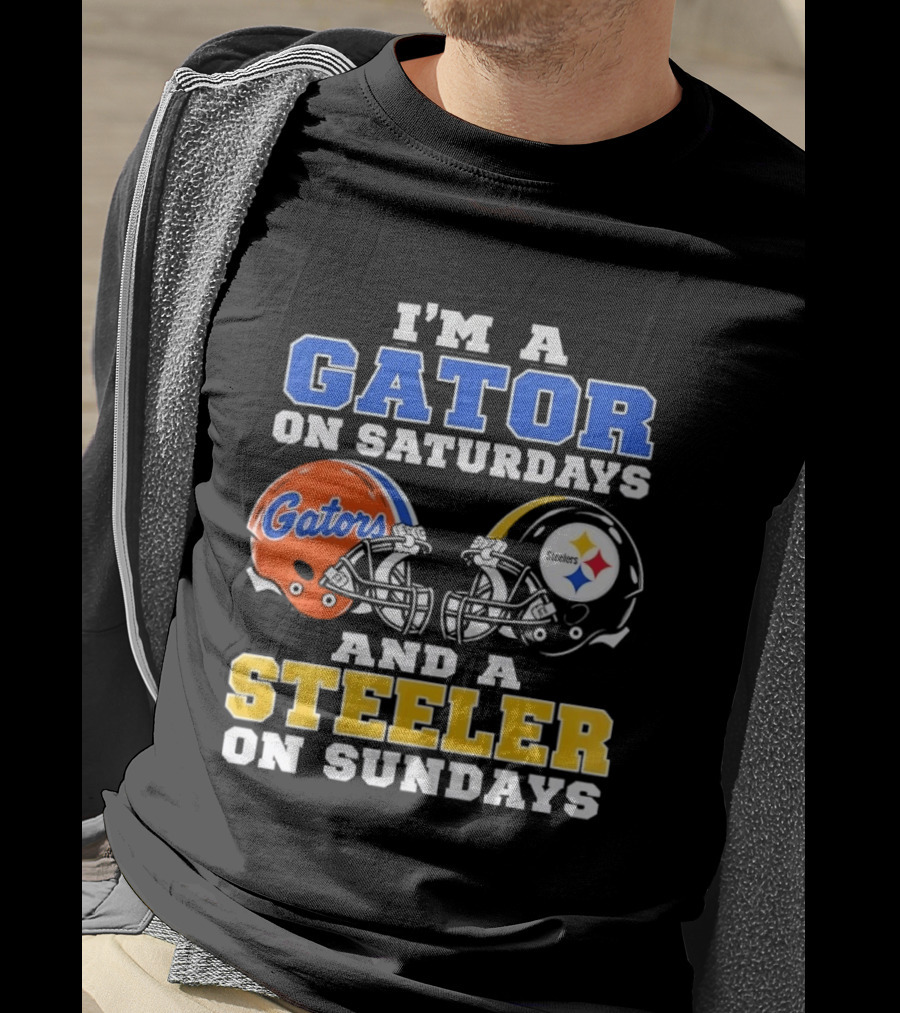 Gator On Saturdays Steeler On Sundays Football Fan Pride T-Shirt
