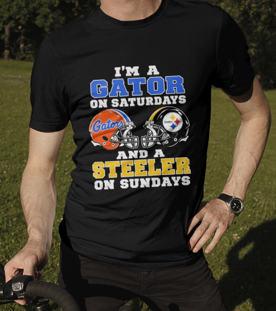 Gator On Saturdays Steeler On Sundays Football Fan Pride T-Shirt