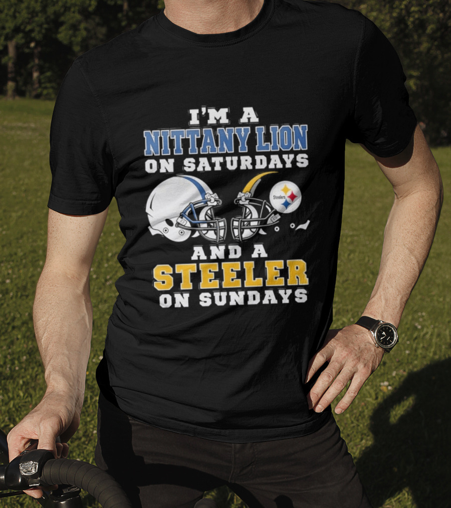 Nittany Lion Saturdays Steeler Sundays Football Fan Gear T-Shirt