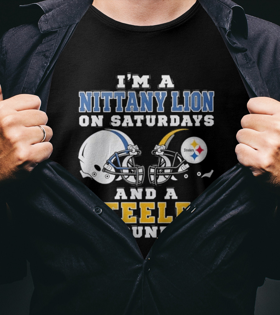 Nittany Lion Saturdays Steeler Sundays Football Fan Gear T-Shirt