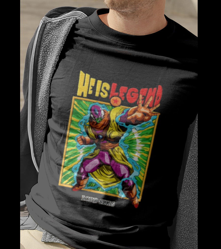 He Is Legend Lord Slug Anime Character Power Pose T-Shirt