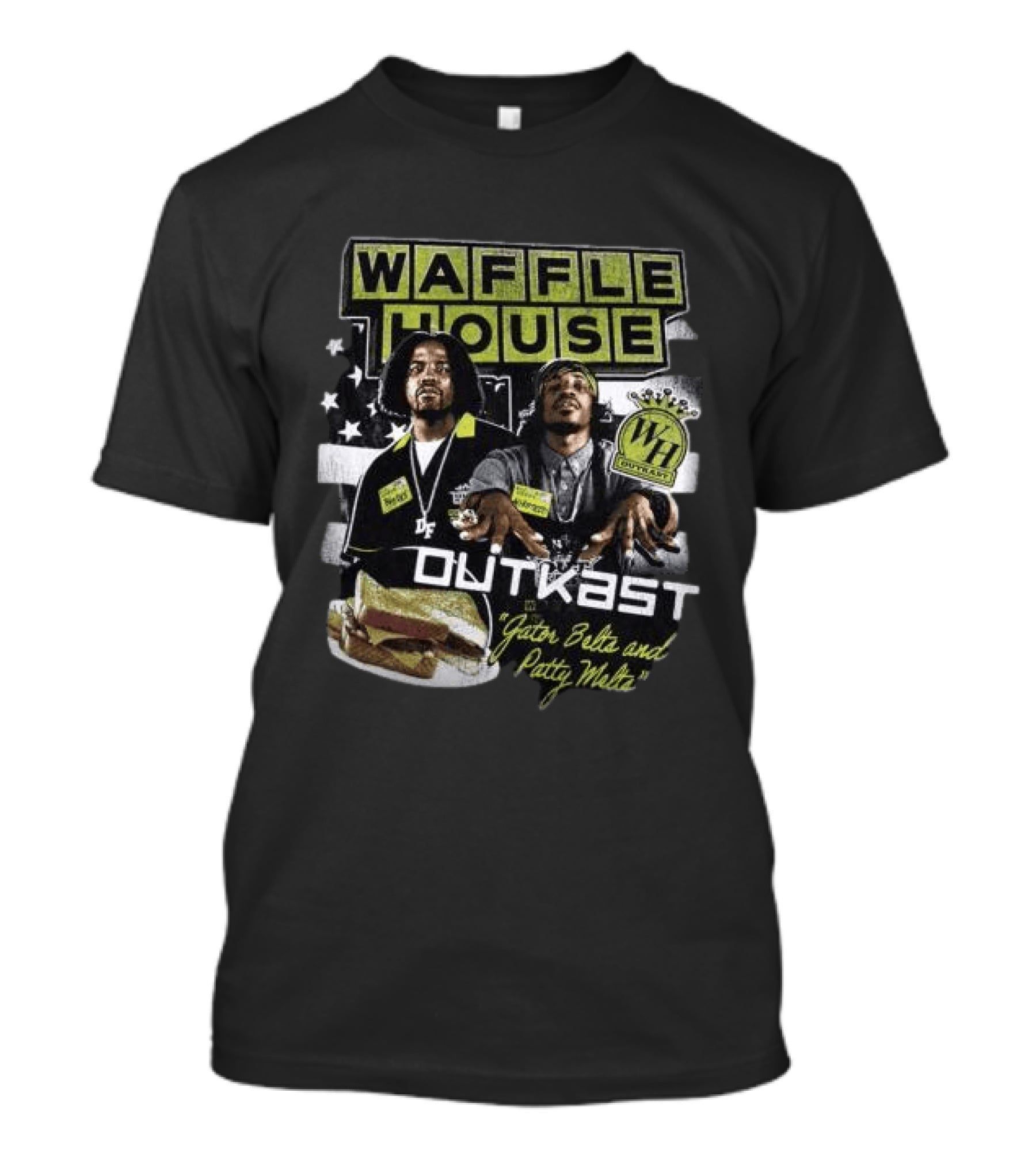 Waffle House Outkast Gator Belts And Patty Melts Bootleg T-Shirt