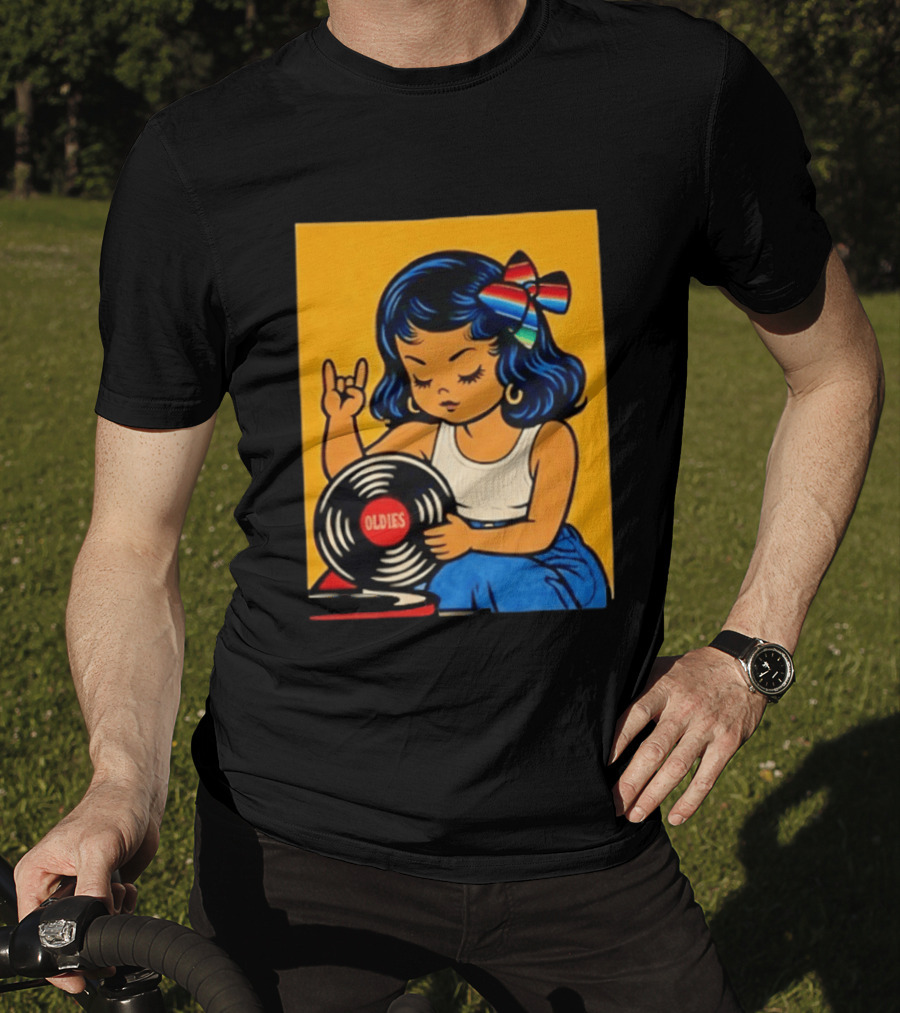 Oldies Lil Chingona Halloween 2026 Retro Record T-Shirt