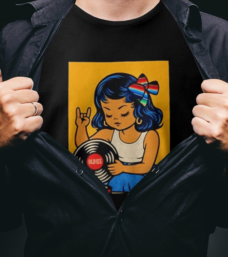Oldies Lil Chingona Halloween 2026 Retro Record T-Shirt