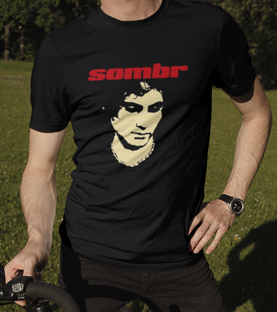 Sombr Looking Down Photo Black Tour Store T-Shirt
