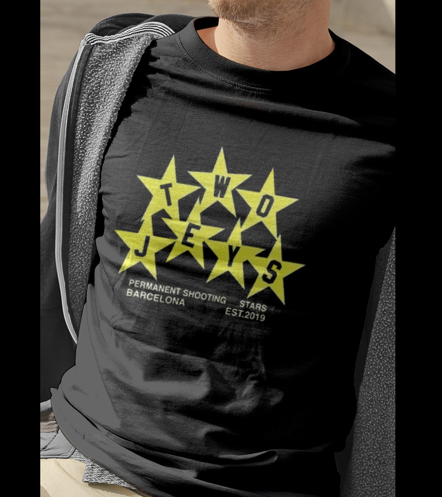 Twojeys Barcelona Permanent Shooting Stars Est 2019 T-Shirt