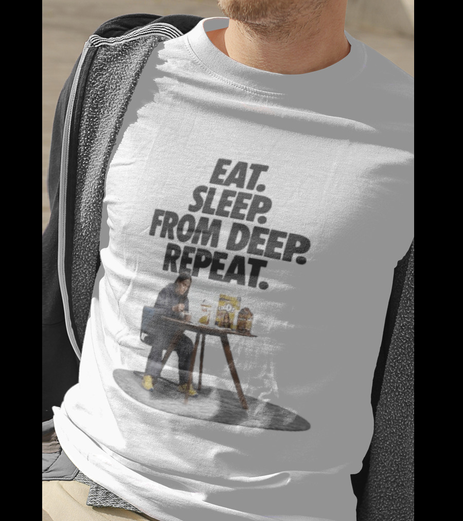 Caitlin Clark Eat Sleep From Deep Repeat Basketball Enthusiast Fun Cereal Moment T-Shirt