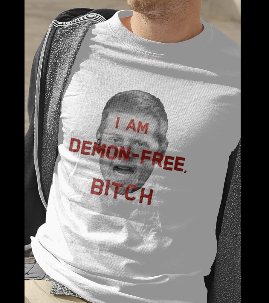 I AM DEMON FREE BITCH Face T-Shirt
