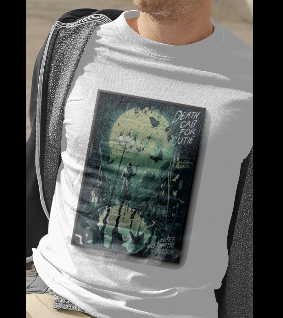 Death Cab For Cutie Elysee Montmartre Concert Paris Oct 3 2026 T-Shirt