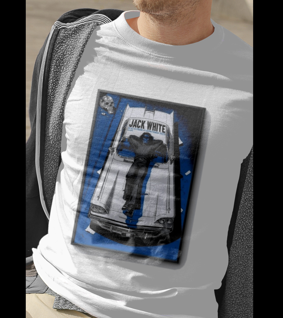 Jack White Phoenix AZ Concert October 3 2026 Classic Car And Skull T-Shirt
