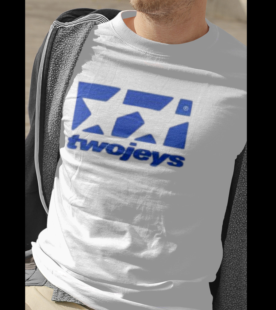 Twojeys Store Framed Blue Geometric T-Shirt