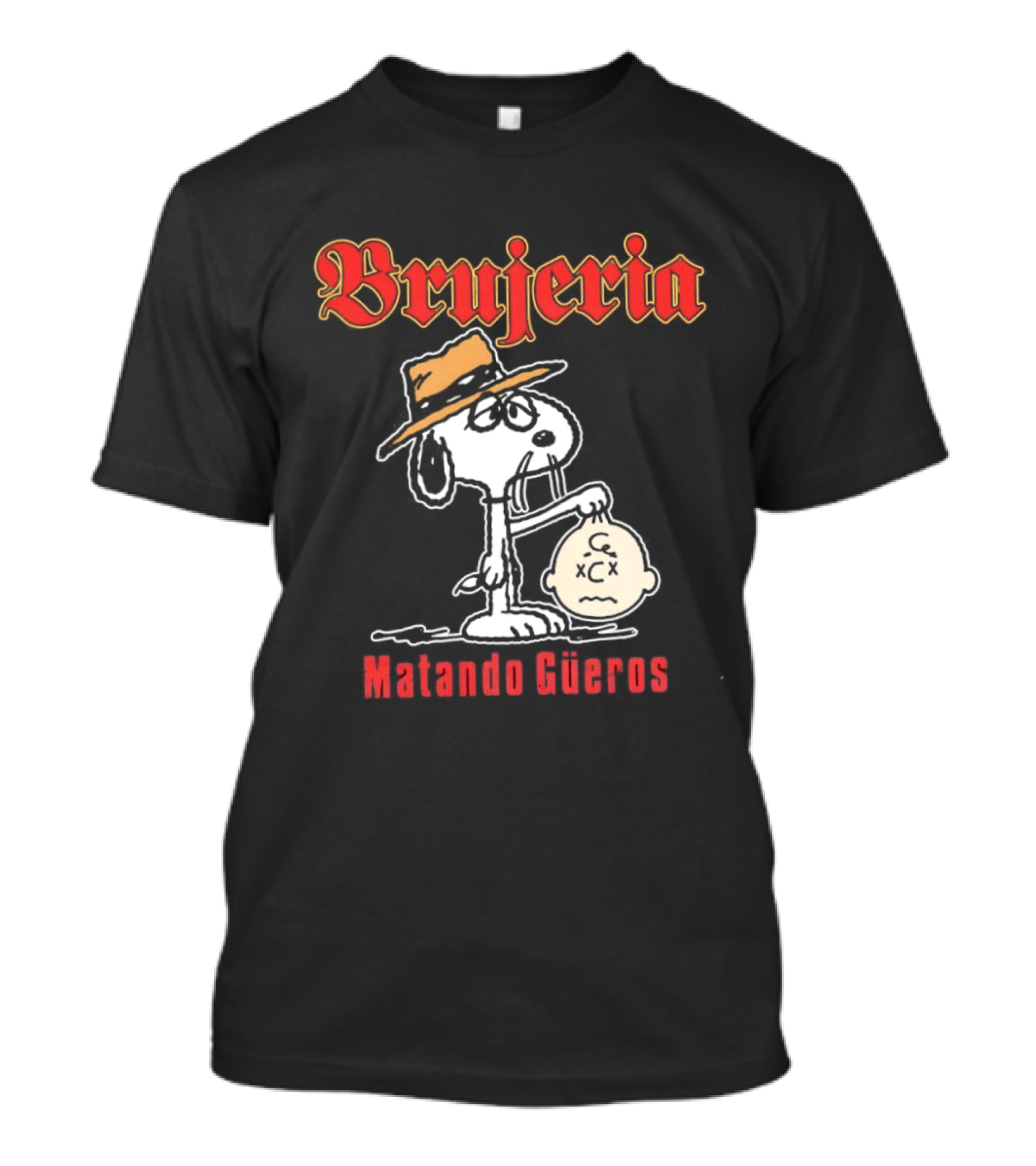Brujeria Matando Güeros Snoopy Bootleg Metal Band Hat T-Shirt