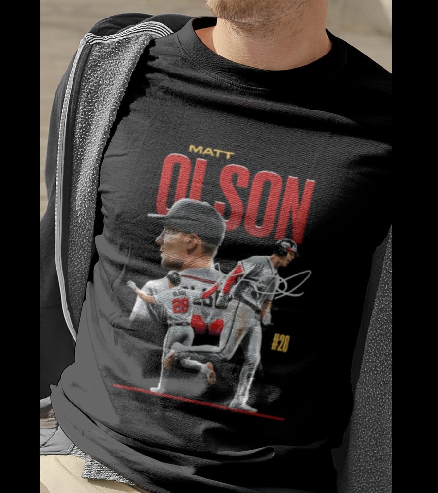 Matt Olson Atlanta Braves MLB 28 Foul Territory Players T-Shirt