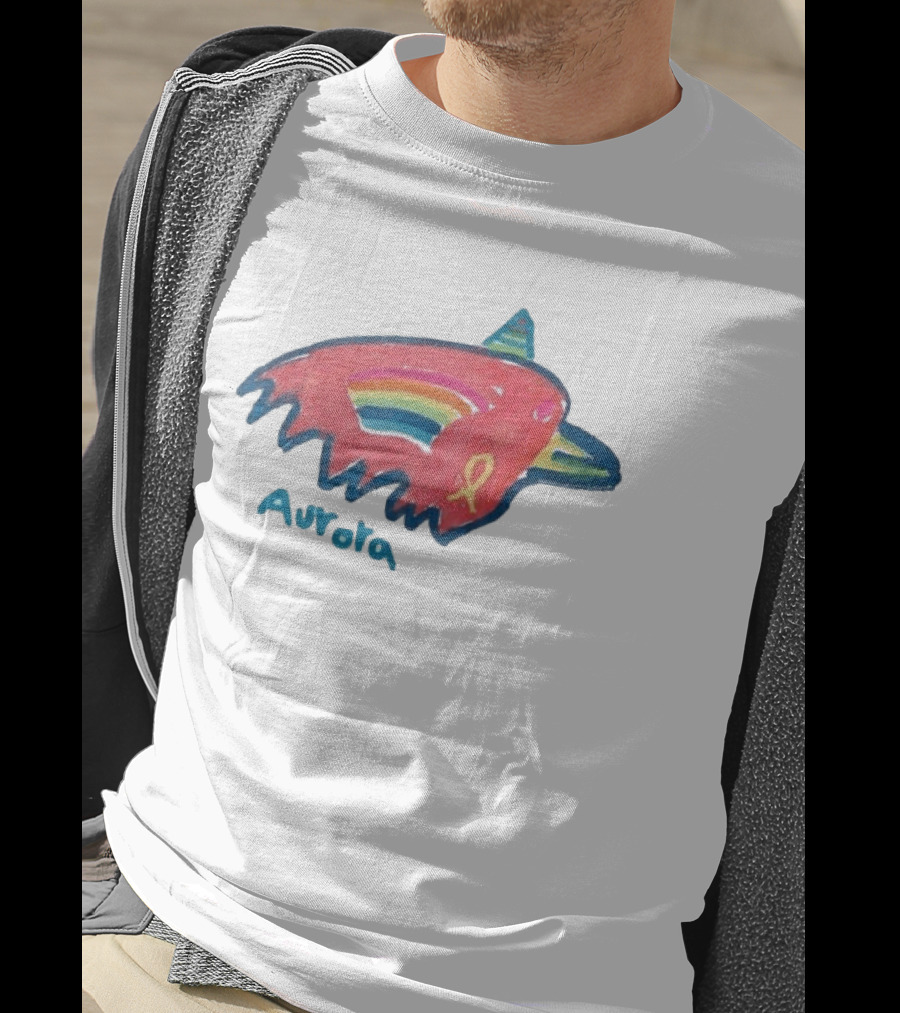 Baltimore Ravens Crucial Catch Aurora Rainbow Bird T-Shirt