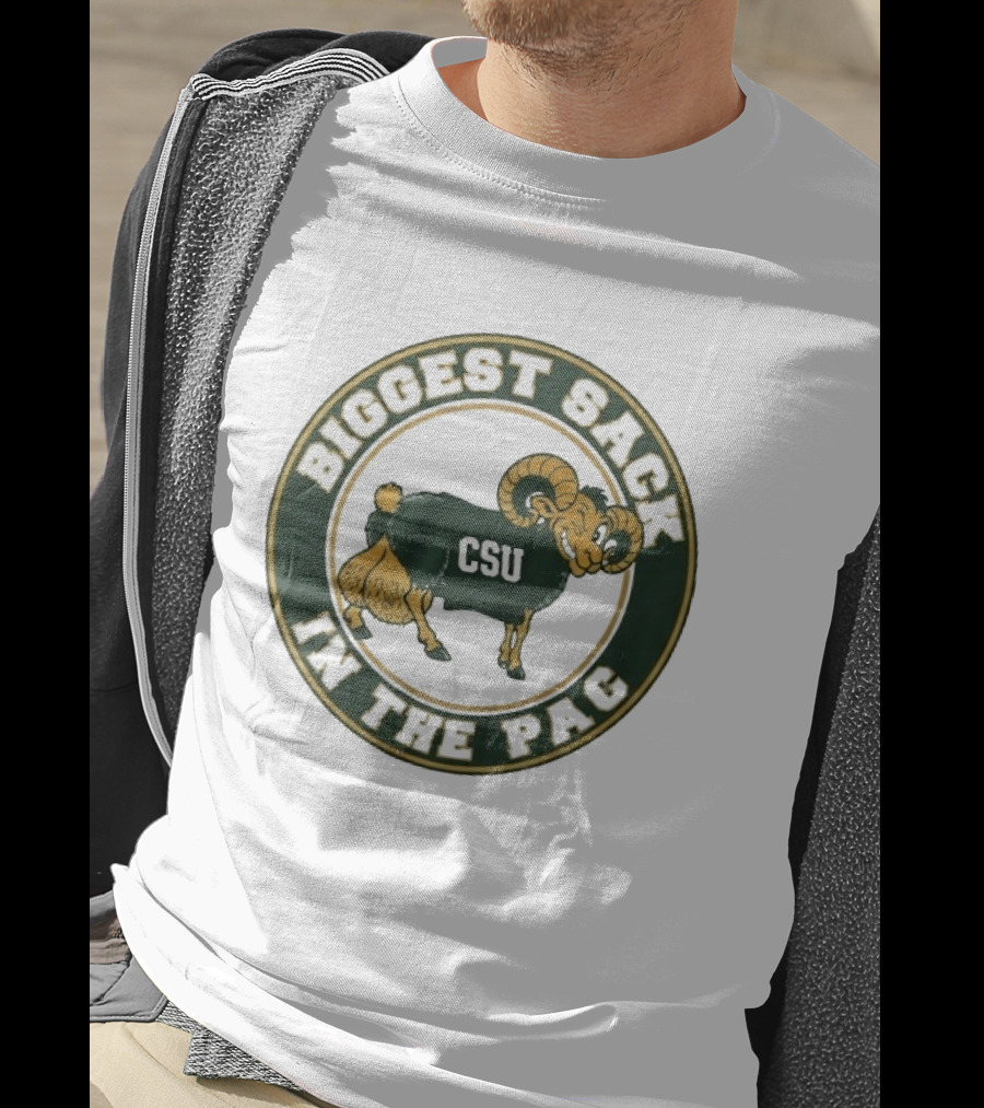 Colorado State Rams CSU Biggest Sack In The PAC Bold Ram T-Shirt