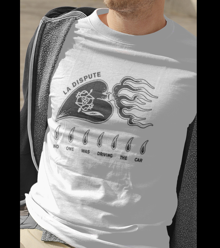 La Dispute Burning Heart Orchid Flame Crying T-Shirt