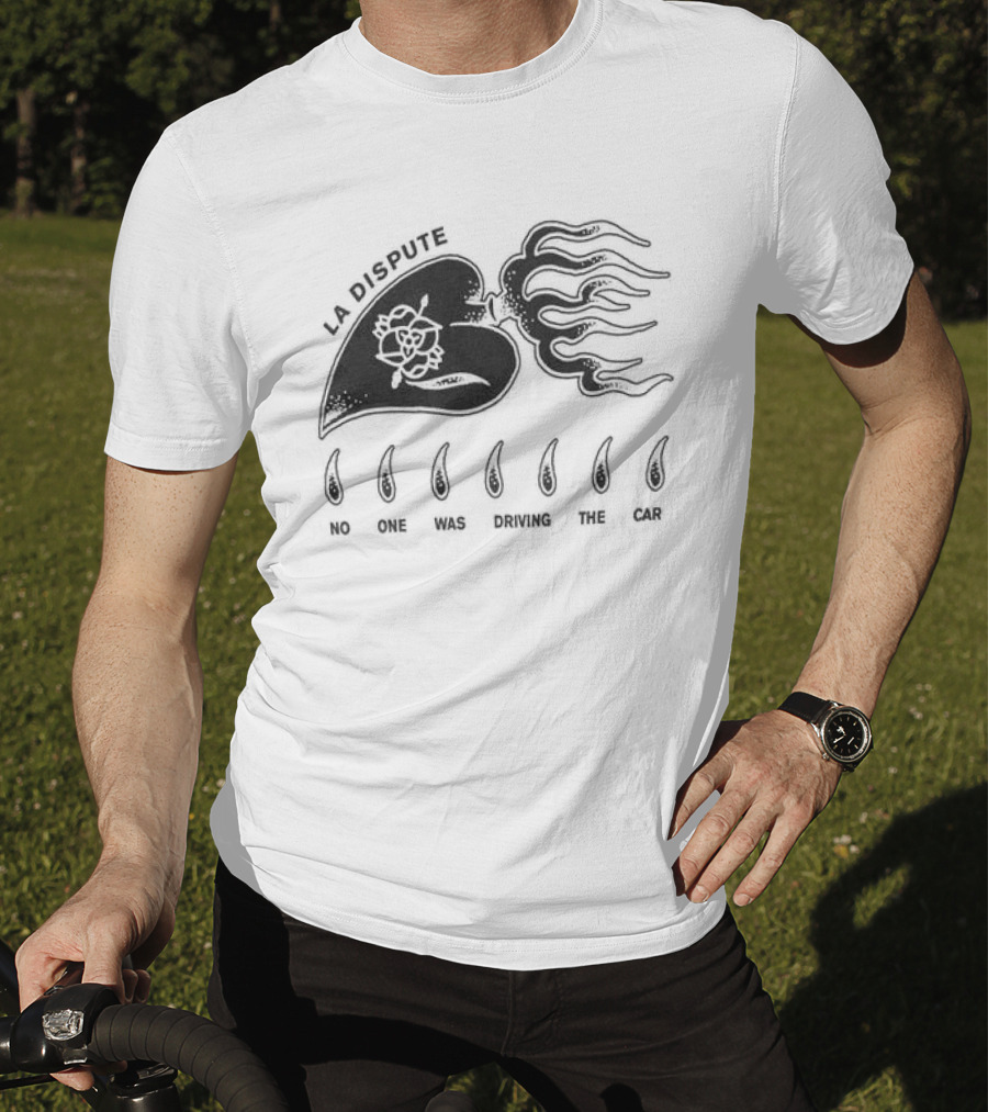 La Dispute Burning Heart Orchid Flame Crying T-Shirt