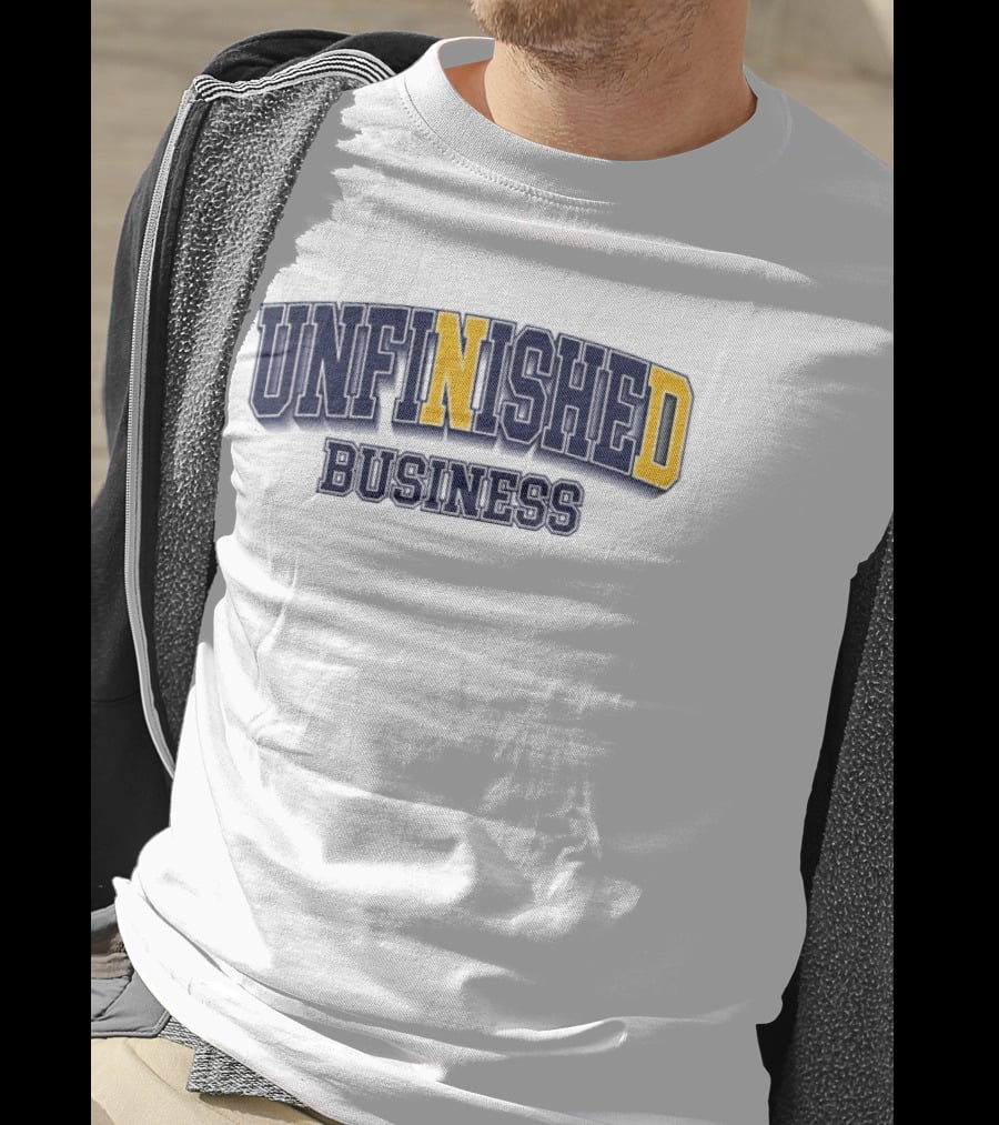 Notre Dame Fighting Irish Unfinished Business Title With Bold N And D T-Shirt