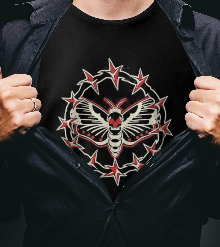 Bad Monday Moth Thorn Circle T-Shirt