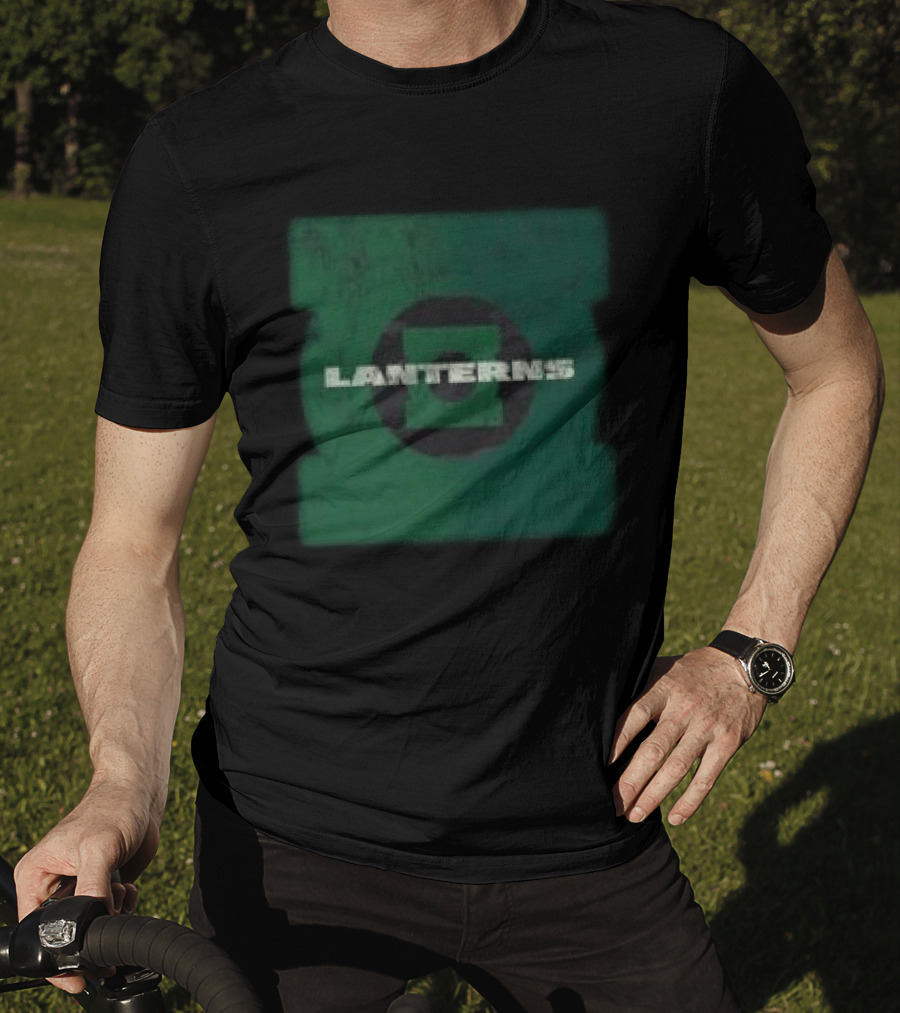 Dc Shop Lanterns Black Camo Green T-Shirt