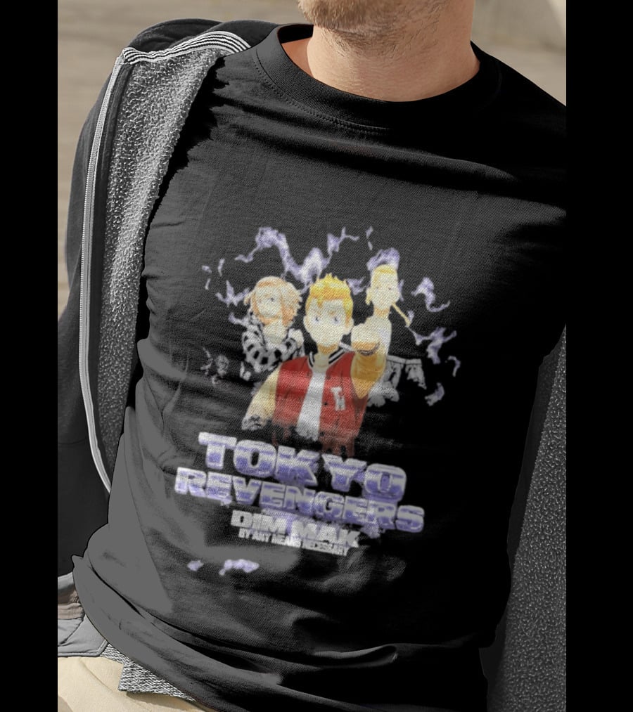 Tokyo Revengers Dim Mak By Any Means Necessary Trio Lighting T-Shirt