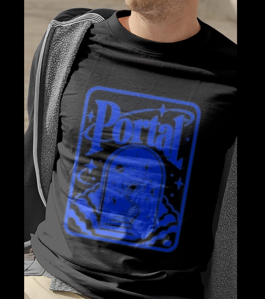 Synaptrix Labs Limited Edition Portal Cosmic Stairway Stars And Planets T-Shirt