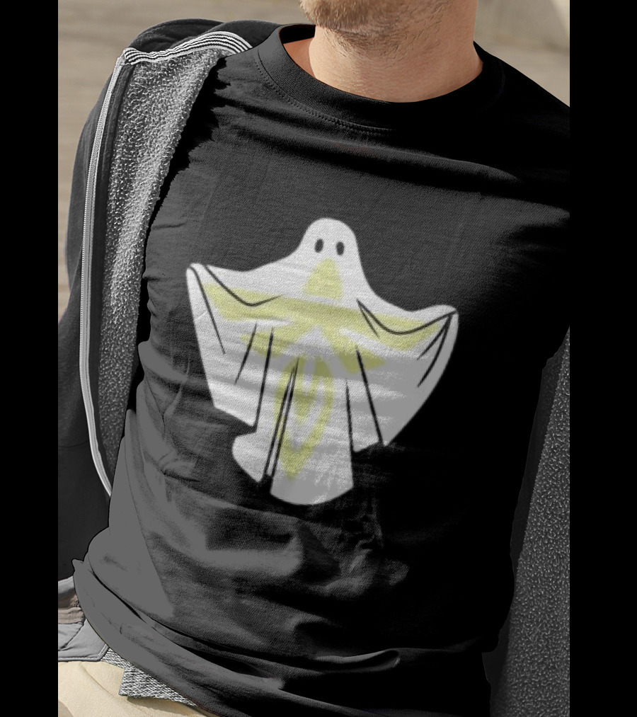 Firefly Store White Blue Ghost Halloween Space T-Shirt