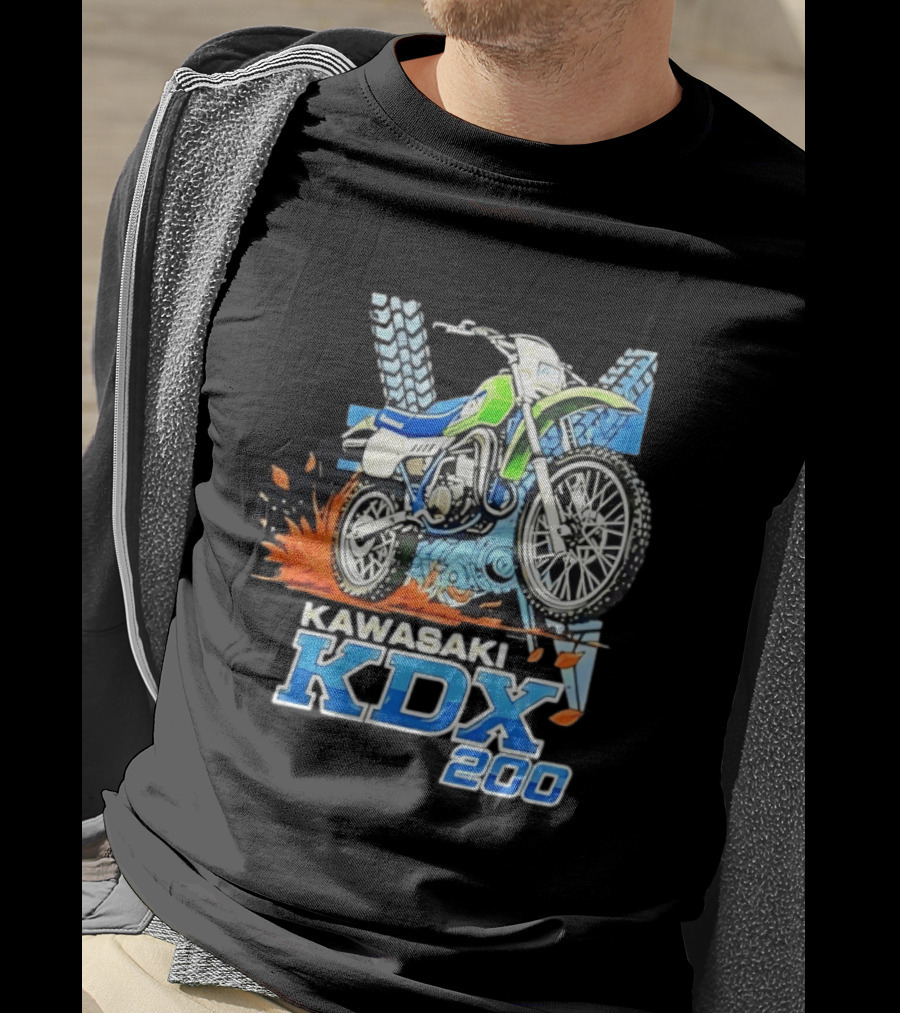 Kawasaki KDX 200 Dirt Bike Adventure Off Road T-Shirt