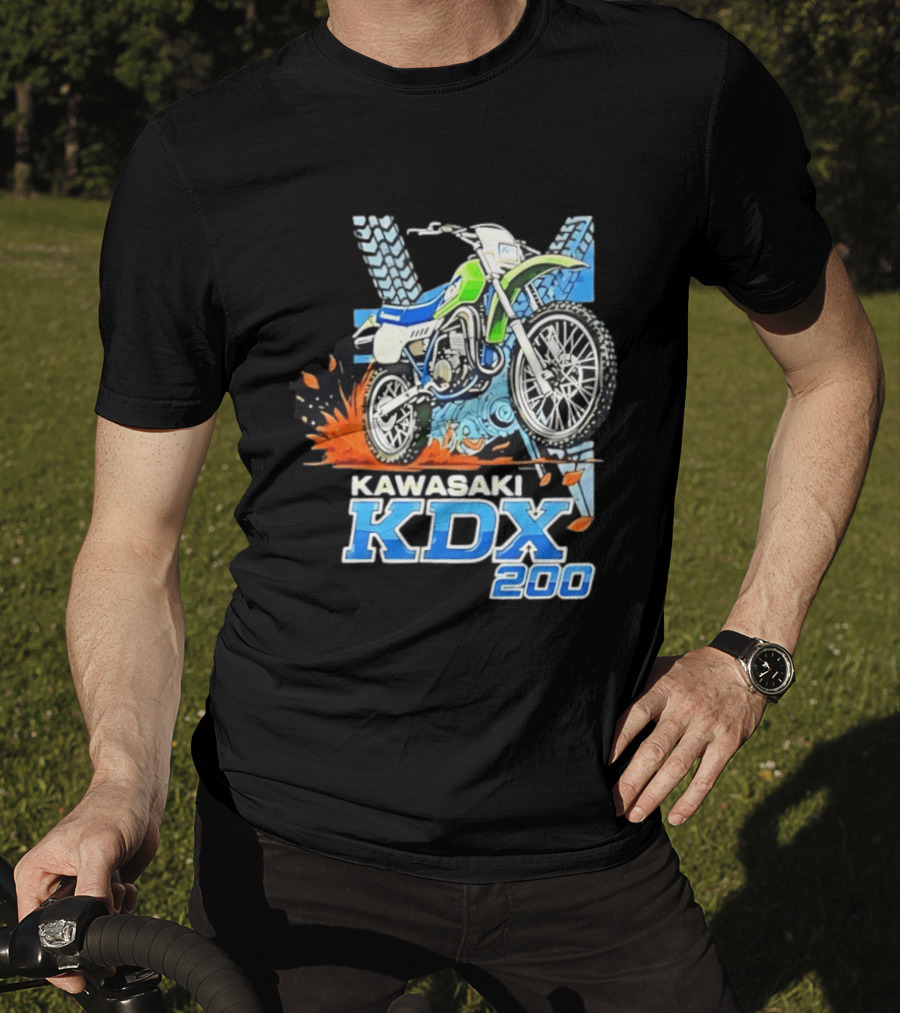 Kawasaki KDX 200 Dirt Bike Adventure Off Road T-Shirt