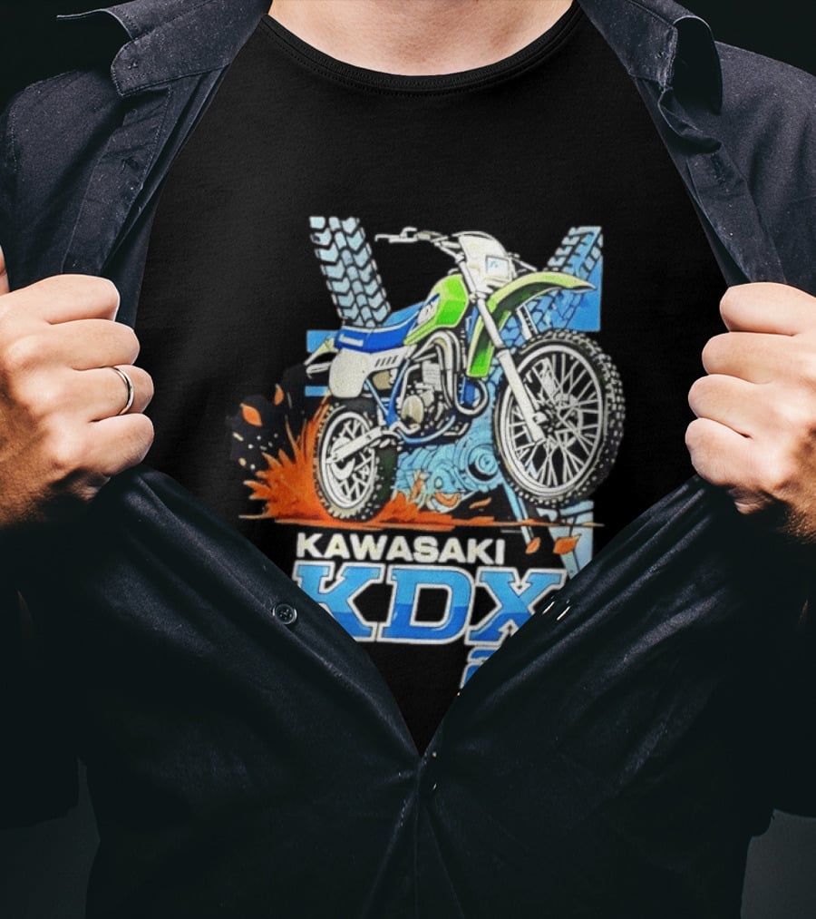 Kawasaki KDX 200 Dirt Bike Adventure Off Road T-Shirt