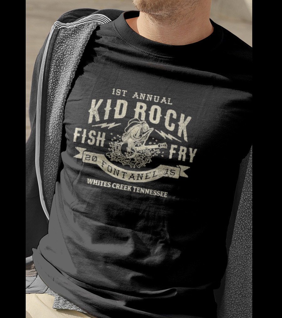 1st Annual Kid Rock Fish Fry 2015 Whites Creek Tennessee T-Shirt